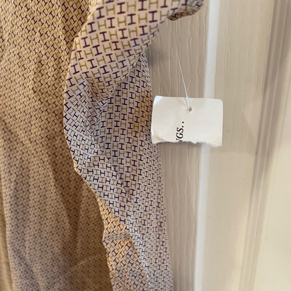 Halston Heritage silk Tan nightgown and Robe with the Halston signature H design - Picture 5 of 6